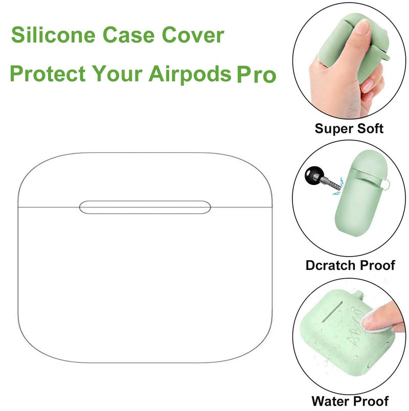 JCSMARTEC Cute Case for Airpods Pro, Silicone Shark Cat Paw Animal Cartoon Protective Soft Cover Skin with Anti-Lost Keychain (Shark Case) - Image 2